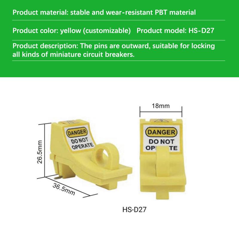 Mały bezpiecznik z blokadą wyłącznika Loto z pojedynczym biegunem i urządzeniem izolacyjnym wyłącznika obwodu