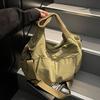 Autumn Women's High-End Large Capacity Tote & Crossbody Pleated Handbag