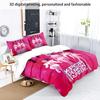 K-Pop Dämonenjäger Themen Bettwäsche Set Bunter Druck Polyester Studentenwohnheim Bettlaken Bettbezug Kinder Geschenk Heimtextil