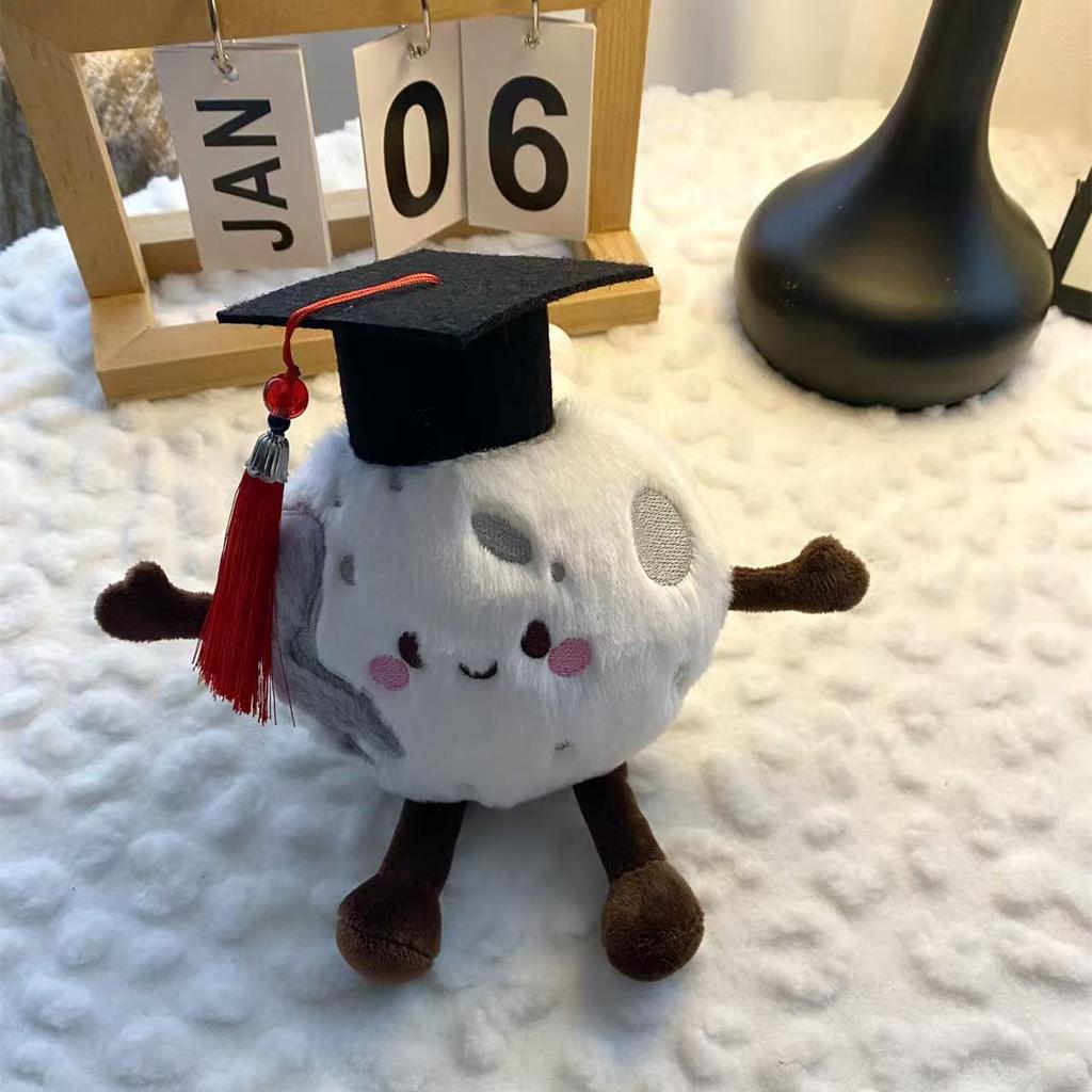 Cartoon Ph.D. Planet Plush Toy Peluche Stuffed Earth Mars Saturn Venus Solar System Soft Creative Doll Kids Birthday Gift