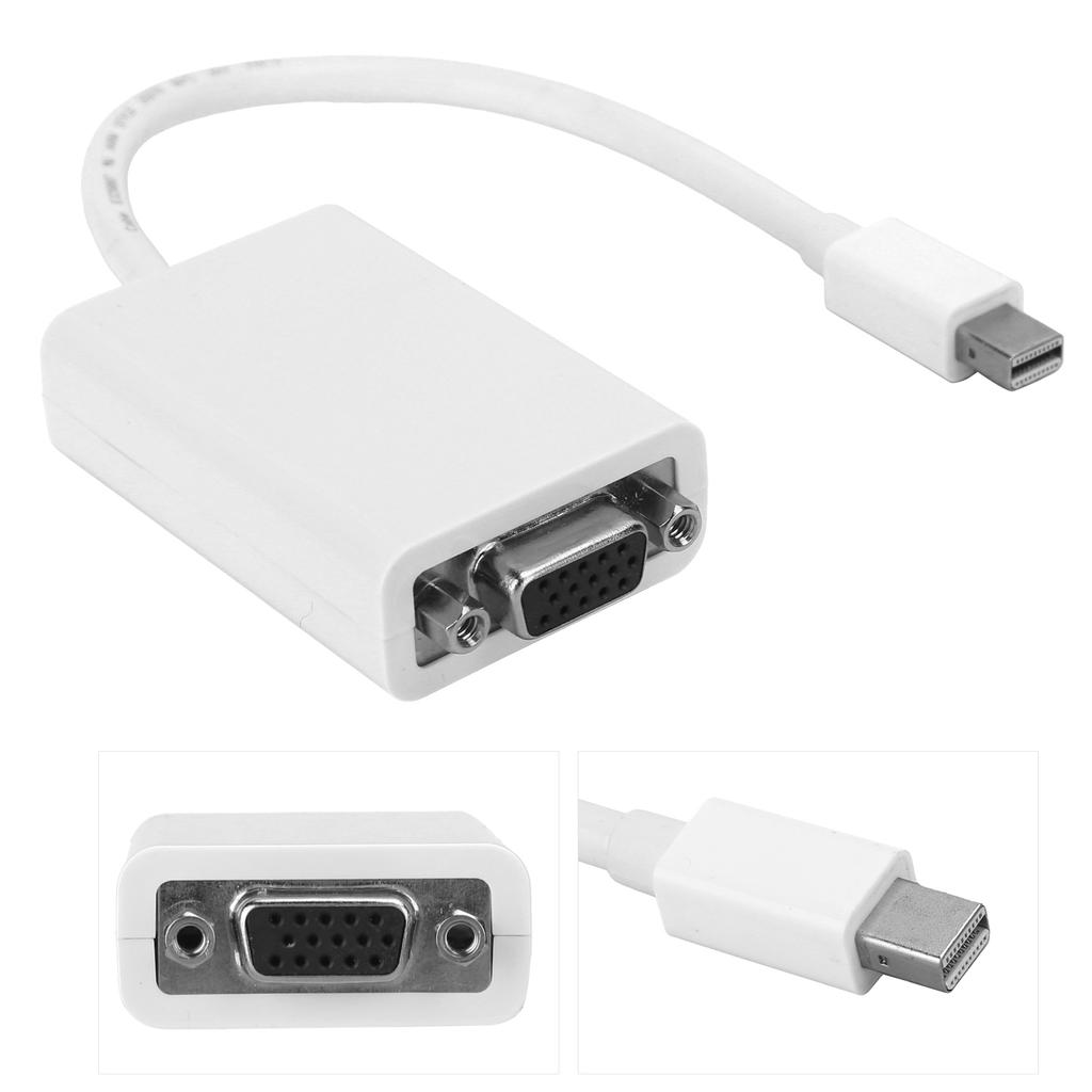 Mini DP Mâle vers VGA Femelle Convertisseur Haute Définition 6,7 pouces Câble Adaptateur pour Ordinateur