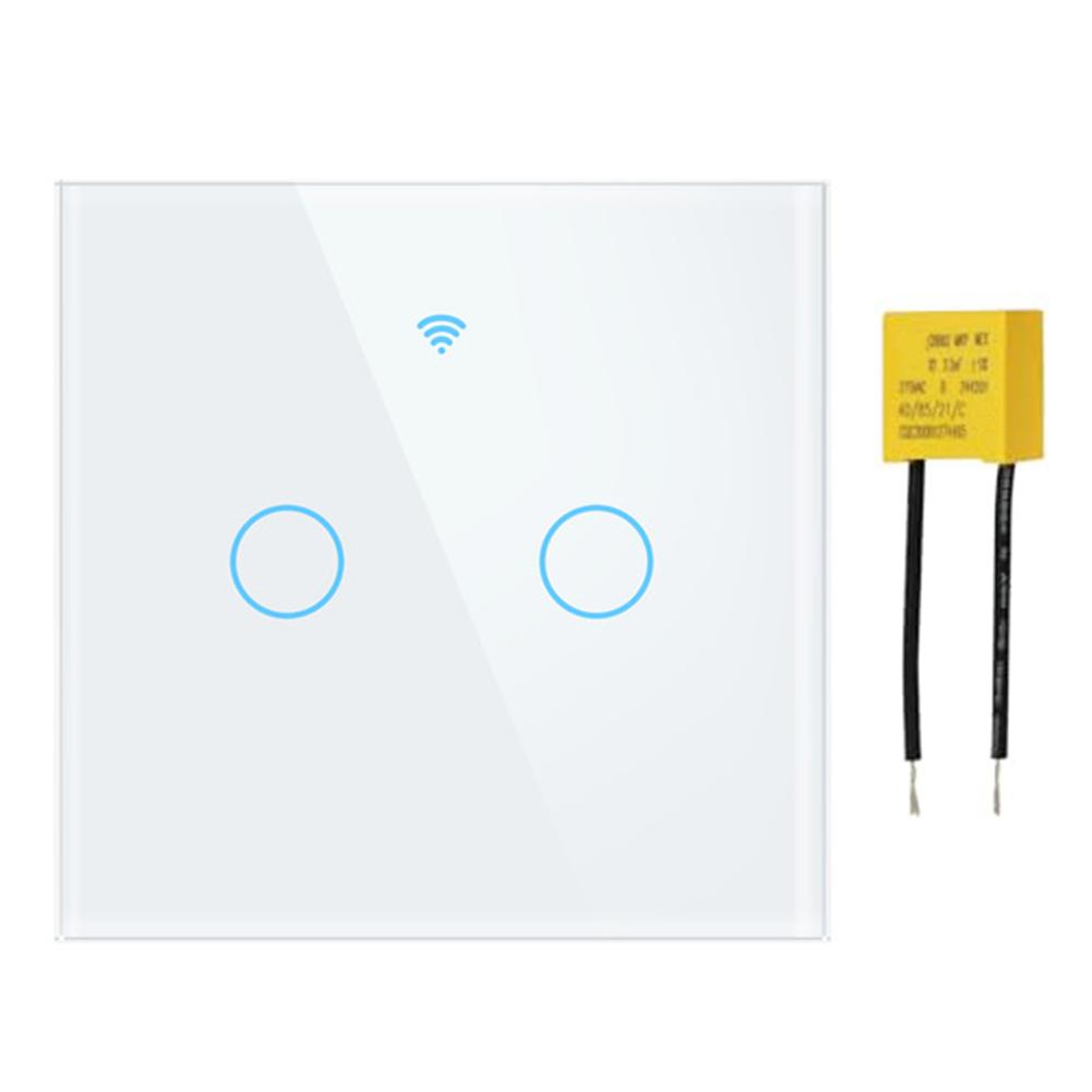 For Alexa Voice Control Switch WiFi Touch Switch Home Automation Control 86*86*35mm Energy Efficient Light Switch Energy Saving