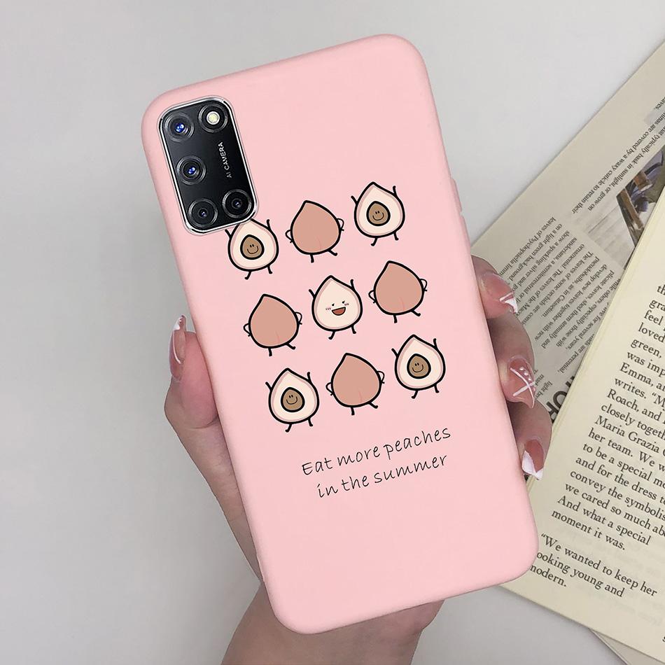For Oppo A52 A72 A92 Case Cartoon Silicone Coque Heart Painted Cover For Oppo A72 A52 A 52 A 72 A 92 OppoA52 OppoA92 Phone Case