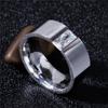 8MM breiter Mode Edelstahl Ring Schmuck Für Frau Mann