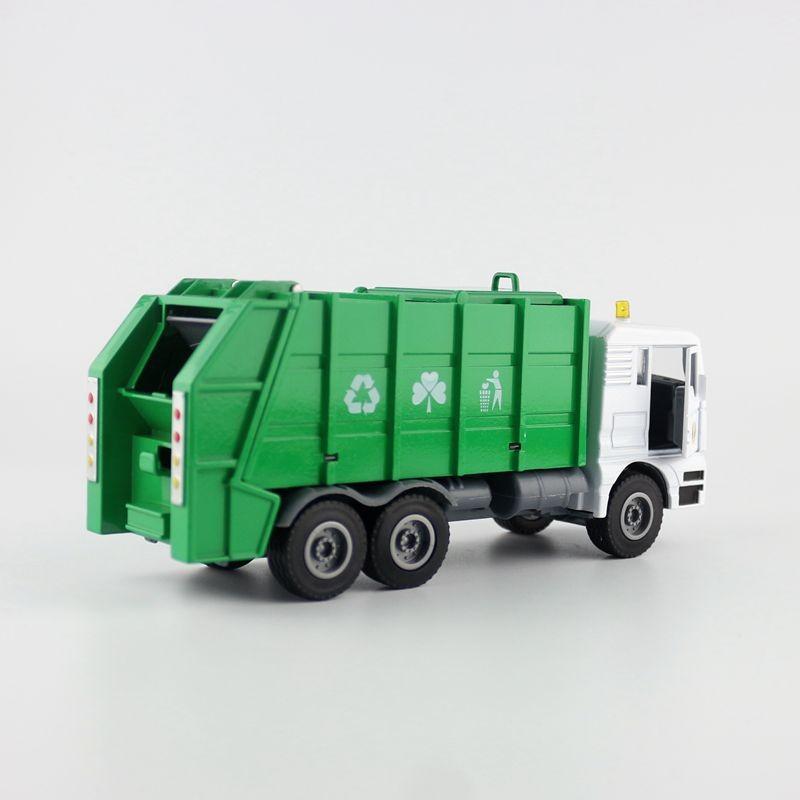 Garbage Alloy Truck Model With Inertia Drive Design For Kid Gift Educational