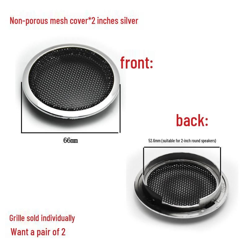 Car Audio Dustproof Speaker Grille Cover (2" To 10")