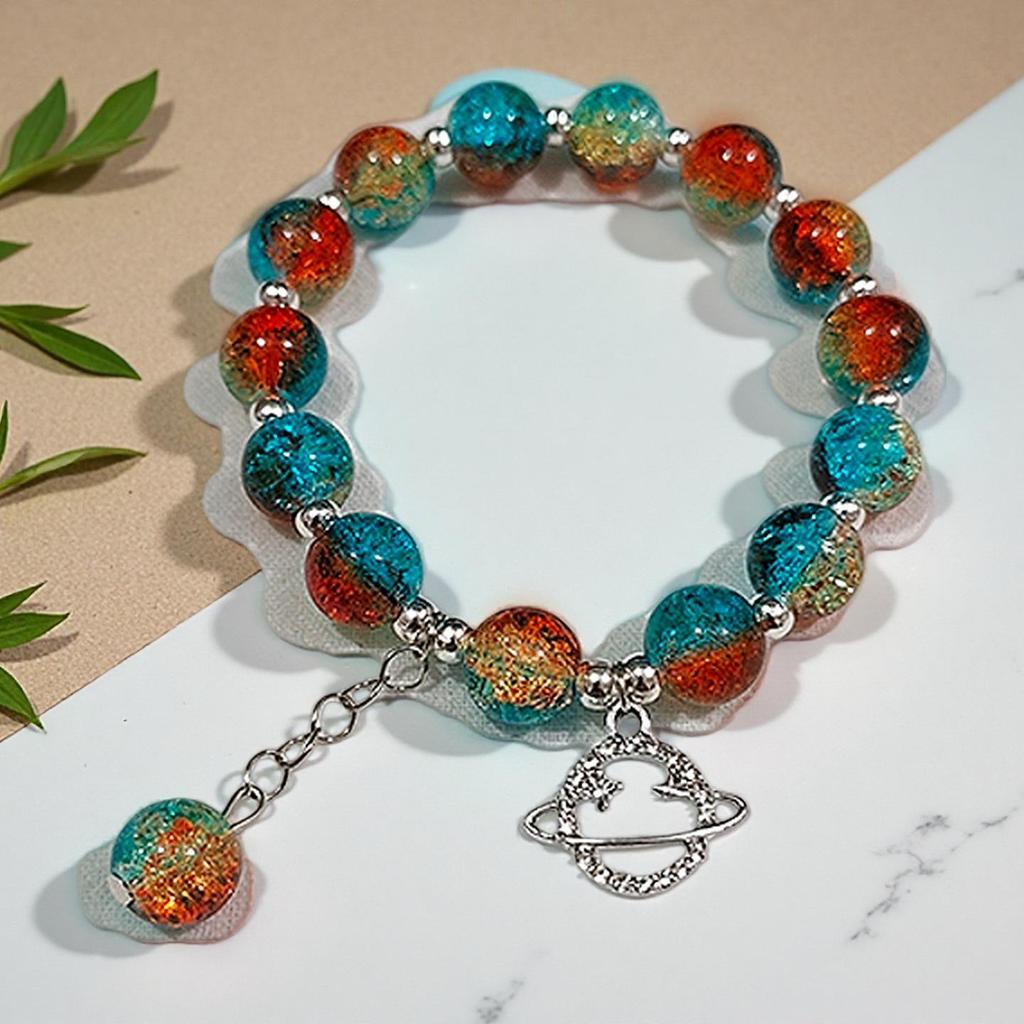 Butterfly Love Flower 10mm Handmade Beaded Bracelet - Original, Personalized, Exquisite Jewelry Gift for Friends and Newcomers
