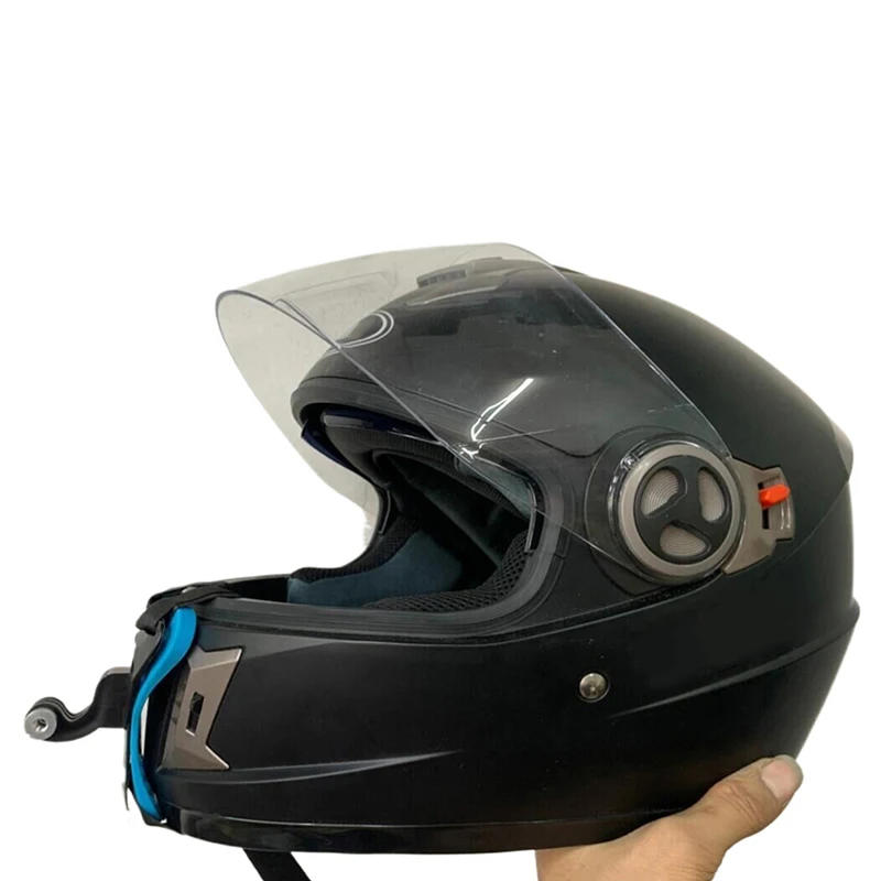 Motorcycle Helmet Chin Strap Mount Holder With Phone Clip Full Face Mobile Action Camera