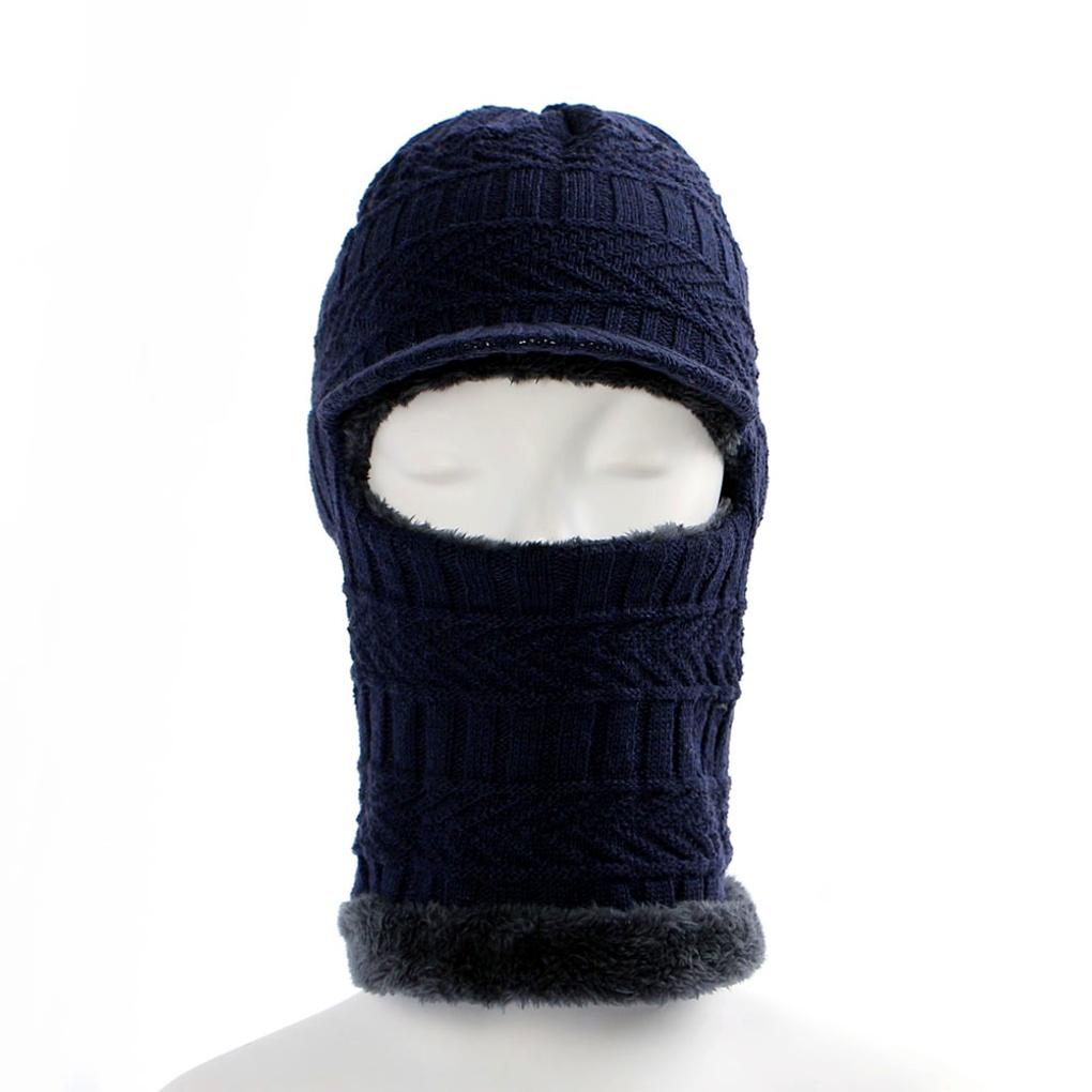 Winter Cold Weather Gear Neck Warmer, Muffler, Fur Brim Hat, All-in-one