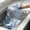 Effortless Cleaning Tool for Mineral Water Barrels Extra Long Stainless Steel Bucket Brush, Flexible High Density Bristle Curved Head Scrubber Narrow
