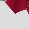 INCERUN Men Deep V Neck Sleeveless Zip-up Irregular Casual Tank Tops Waistcoat