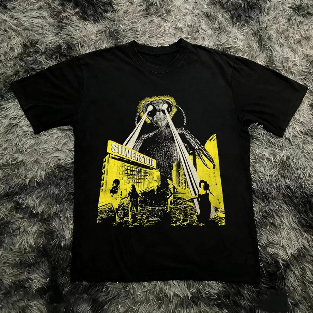 Grunge Alien Graphic Y2k Movie Tshirt Humor Funny Sarcastic Tee Vintage Style Cotton Tshirt Unisex Unisex Harajuku Y2k Tee Tops