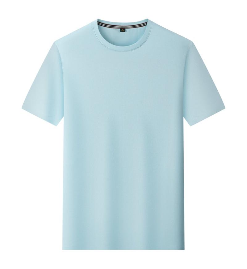 Summer Men's and Women's Short Sleeve T-shirt Soft Lightweight Unisex Cool  Round Neck Tshirt YG-253