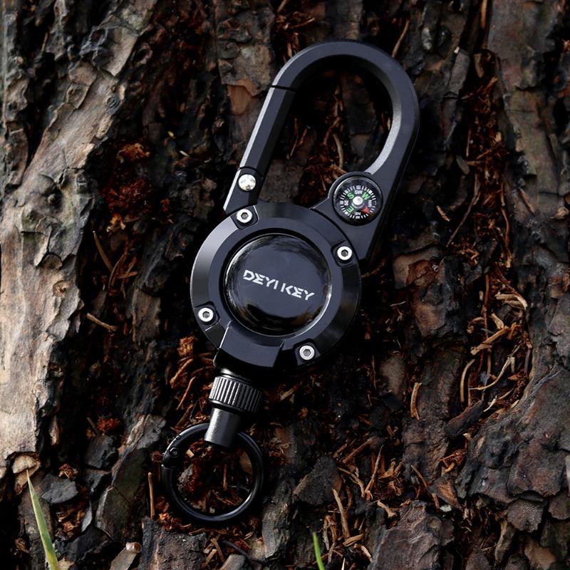 

1-Piece heavy-duty extendable ID lanyard 1pcs чёрный