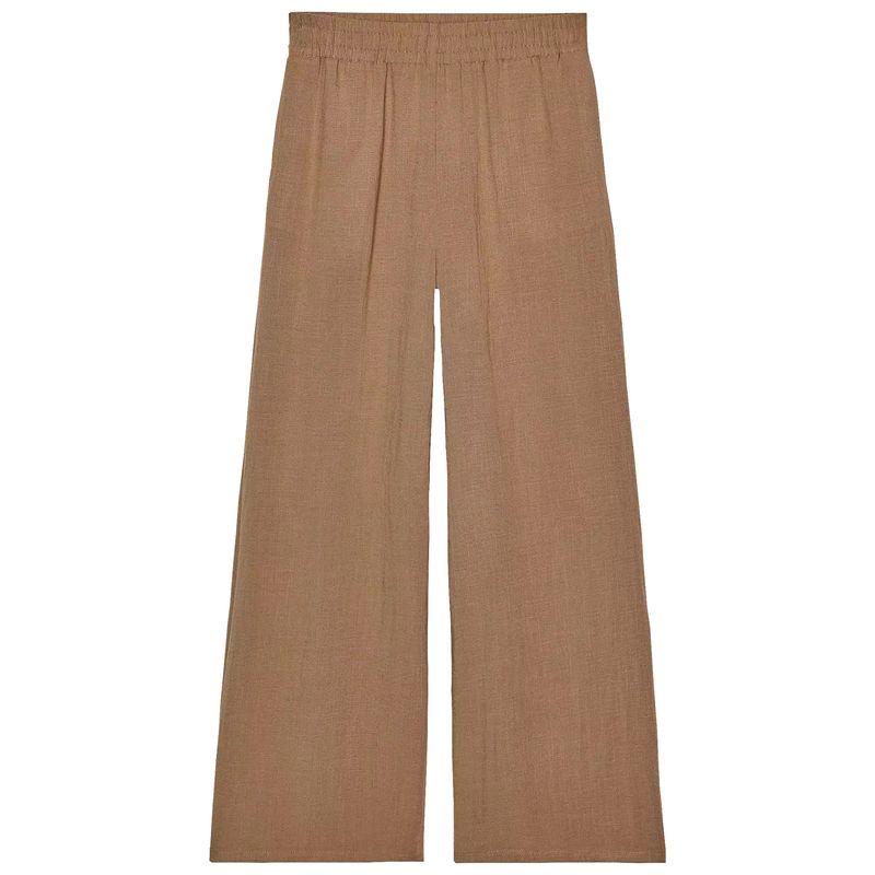 Zaprha 2025 New Arrival Loose Straight Drooping Vacation Style High Waist Casual Wide Leg Pants for Women Slim Looking 2116741