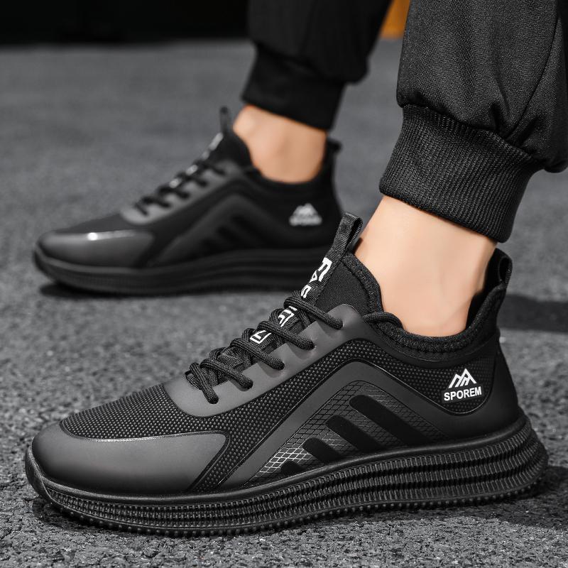 Fashion New Men's Thin Flat Stain Resistant Lightweight Soft Sole Casual Comfortable Shoes Fashionable Streamlined Non-Slip Sneakers