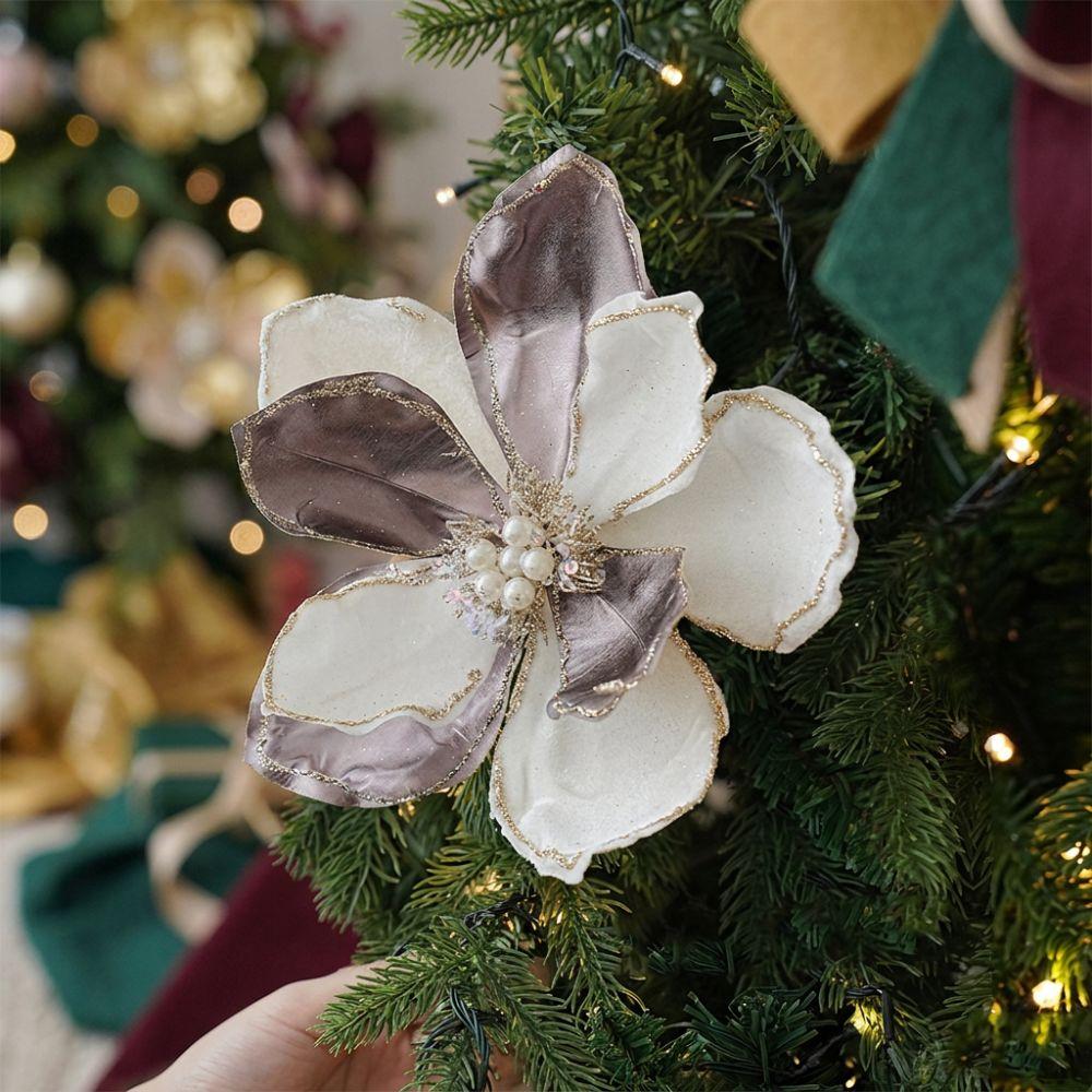 Realistic Artificial Christmas Poinsettia Handmade Holiday Xmas Flower Decor Christmas Party