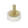 Side Table - Elegance - Golden - Metal - White Marble - 27x27x62 Cm