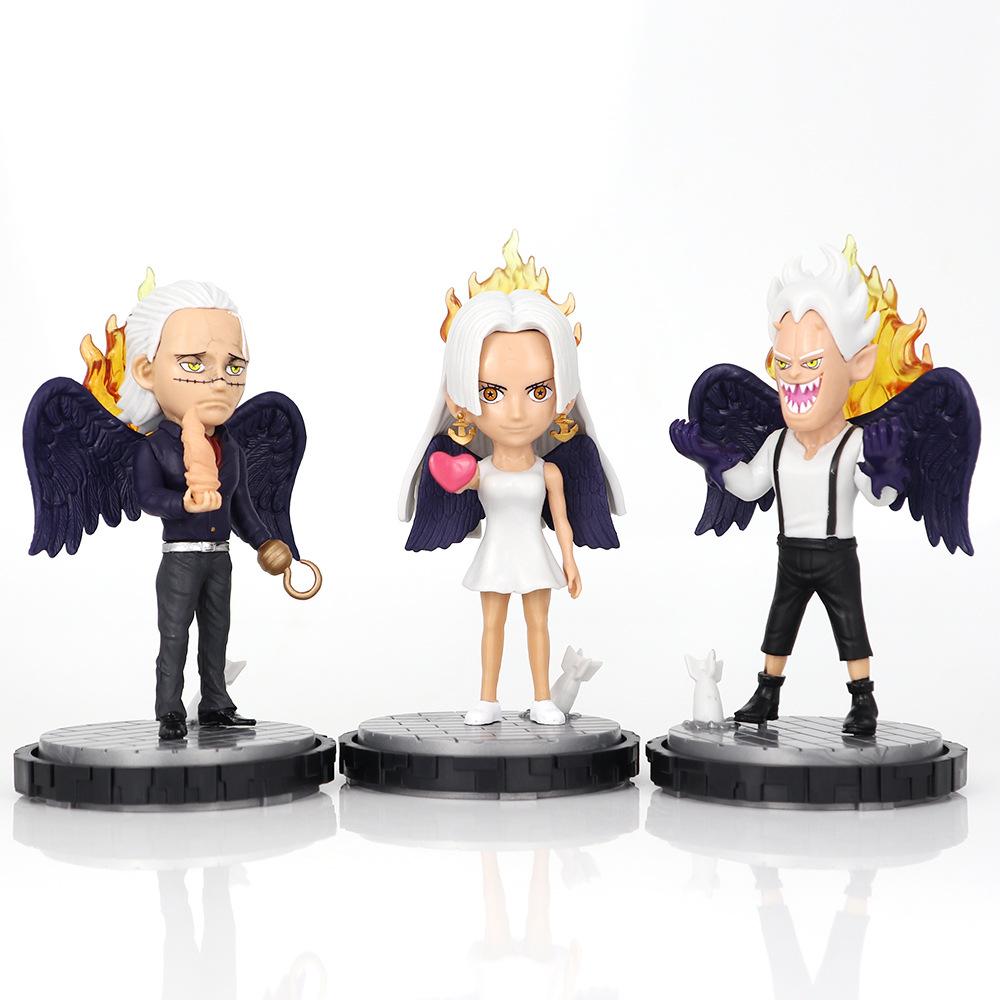 12.5cm One Piece Oka Shichibukai Seraphim Cute Edition Statue Anime Action Figure Model Swinging Collectible Toy Display Decor