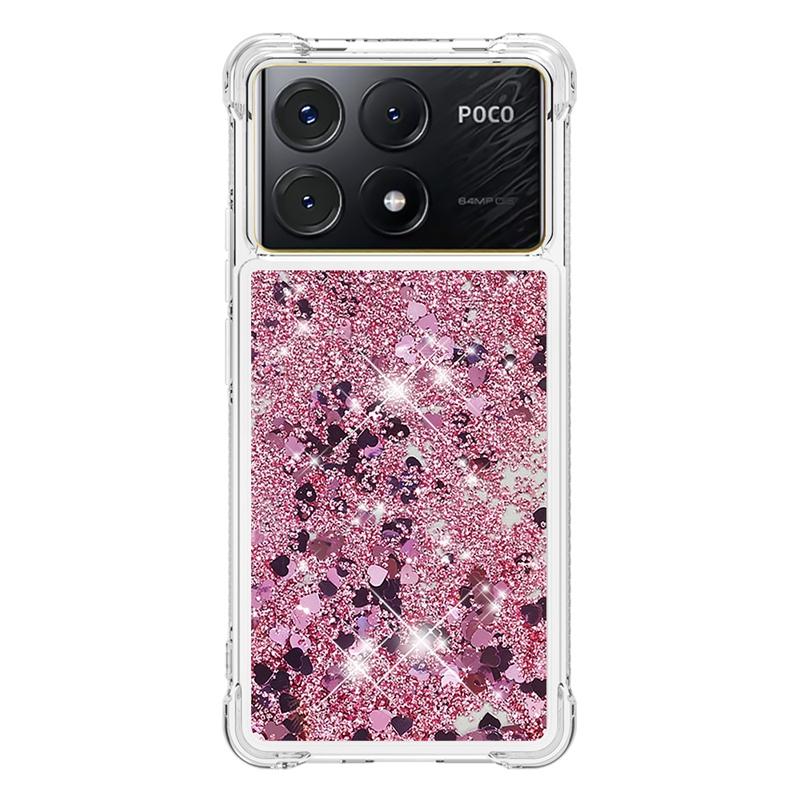 X6 Pro Case On For Fundas Xiaomi Poco X6 Pro Cover Glitter Dynamic Liquid Case For Xiomi Xiaomi PocoX6 X 6 Pro Phone Cases Etui