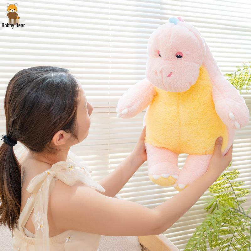 

Bobbie Bear Candy Color Lazy Dinosaur Plush Toy - Large Claw Machine Doll Sky Blue