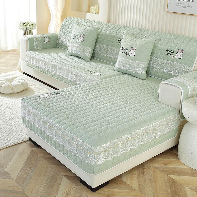 Embroidery Fabric Universal Non-Slip Thickened Sofa Cushion Simple Fashion Sofa Cover Back Towel  New