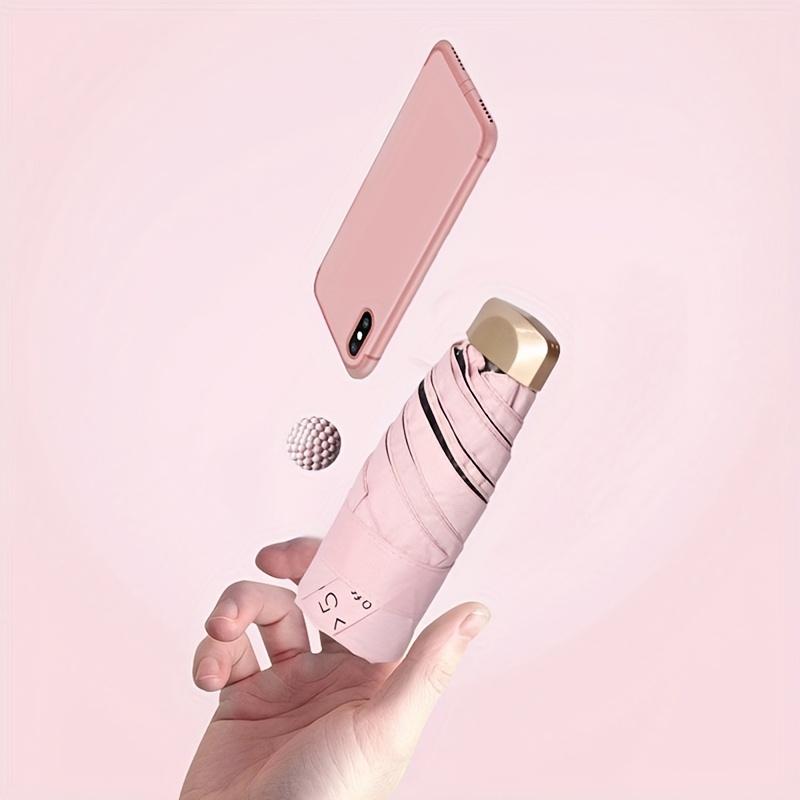 Mini Capsule Umbrella Small Pocket Rain Umbrella Folding UV Ultraviolet Protection Ultra Light Sunny And Rainy Dual Use Umbrella