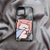 Cute Pink Pig Cartoon Couple Phone Case for IPhone 16 14 15 11 13 12 Pro Max Mini for IPhone X XS XR 7 8 Plus SE Clear Covers