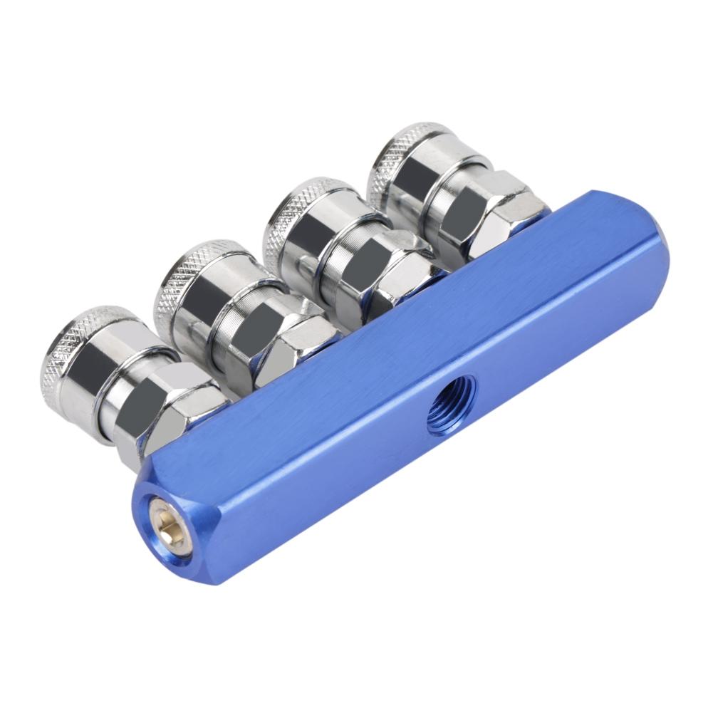 12mm Pneumatic Quick Fitting Female Connector for Air Hose Connecting PT14  (4 Way)