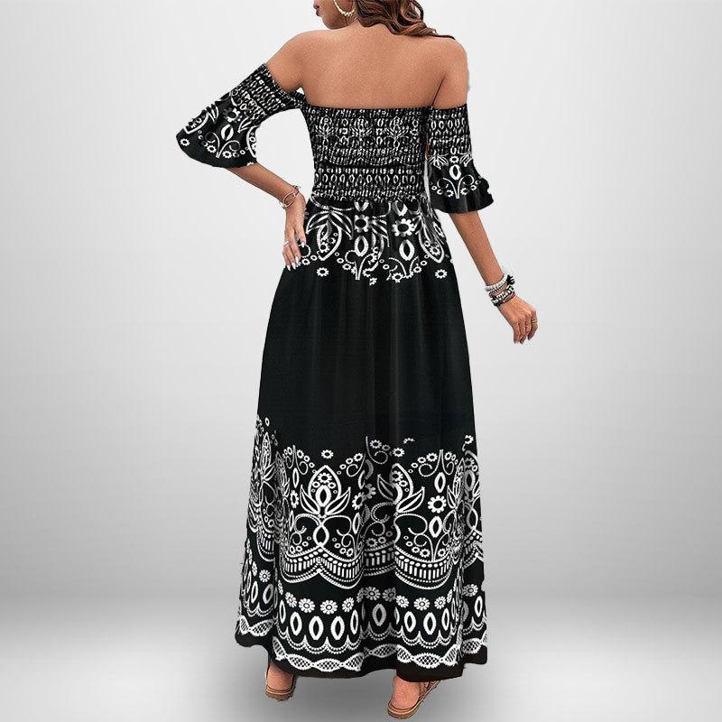 Frühling Neue Damenbekleidung Temperament, Persönlichkeit, Elegant, Modisch und Sexy Bedrucktes Kleid