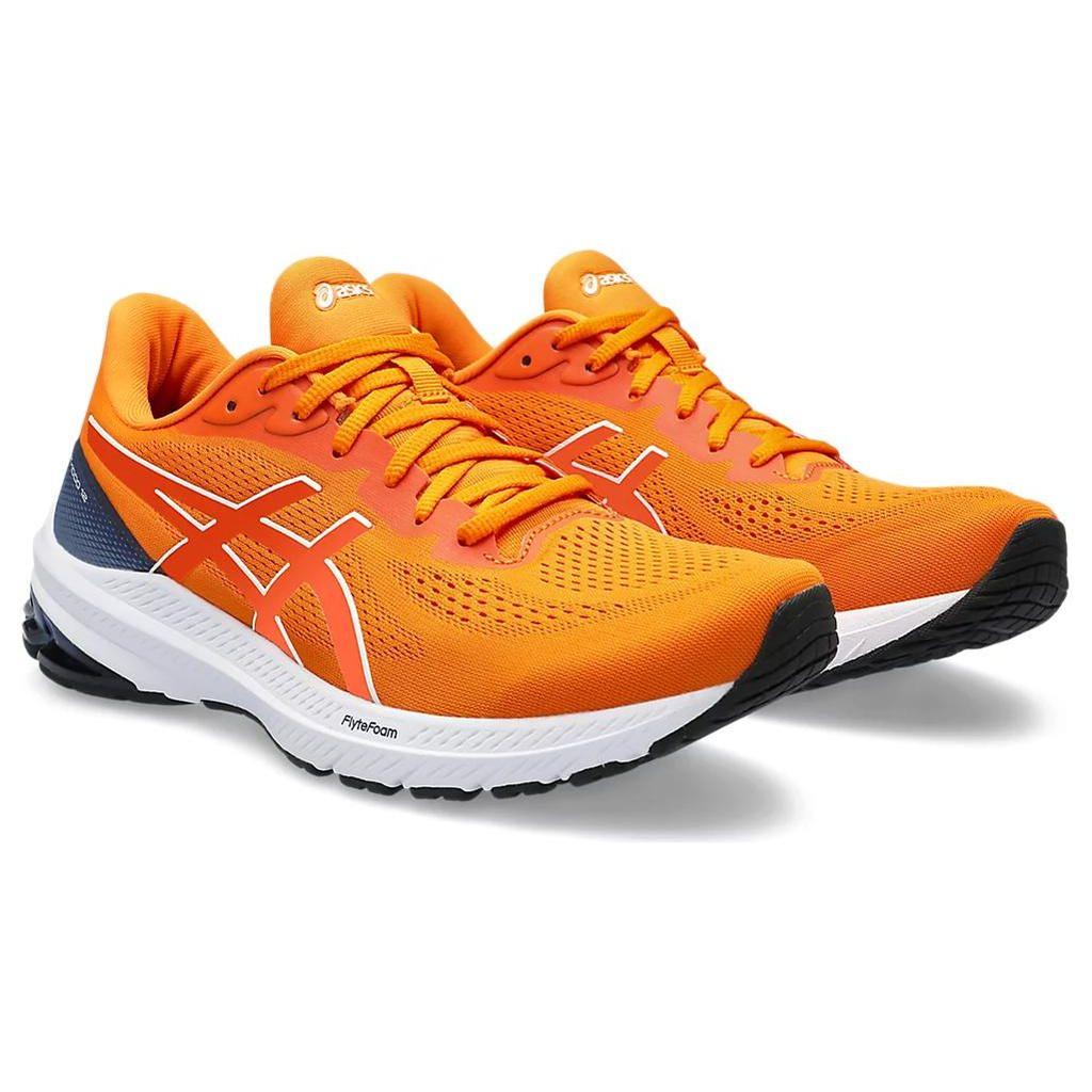 Asics GT-1000 12 Round Toe Lace-Up Cushioning Low-Top Running Shoes Men Sneaker Bright-Orange 1011B631-800