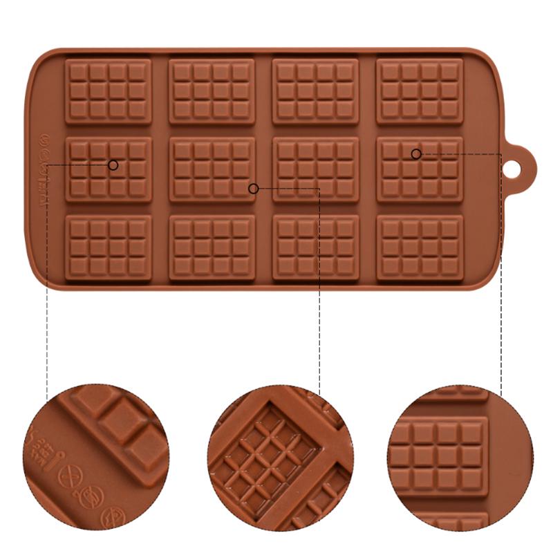 Mini Chocolate Bars Slab Silicone Fondant Mould Cake Decorating Baking Mold Mini Chocolate Bars Slab Silicone Fondant Mould Cake Decorating Baking Mold