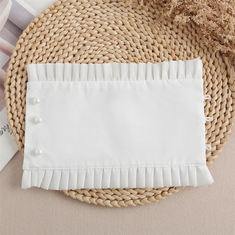Perfect Match Palace Pleated Fake Sleeves Detachable Costumes Shirt Decorative Ruffles Elbow Cuff Court Sweater White Elegant Short Sleeves