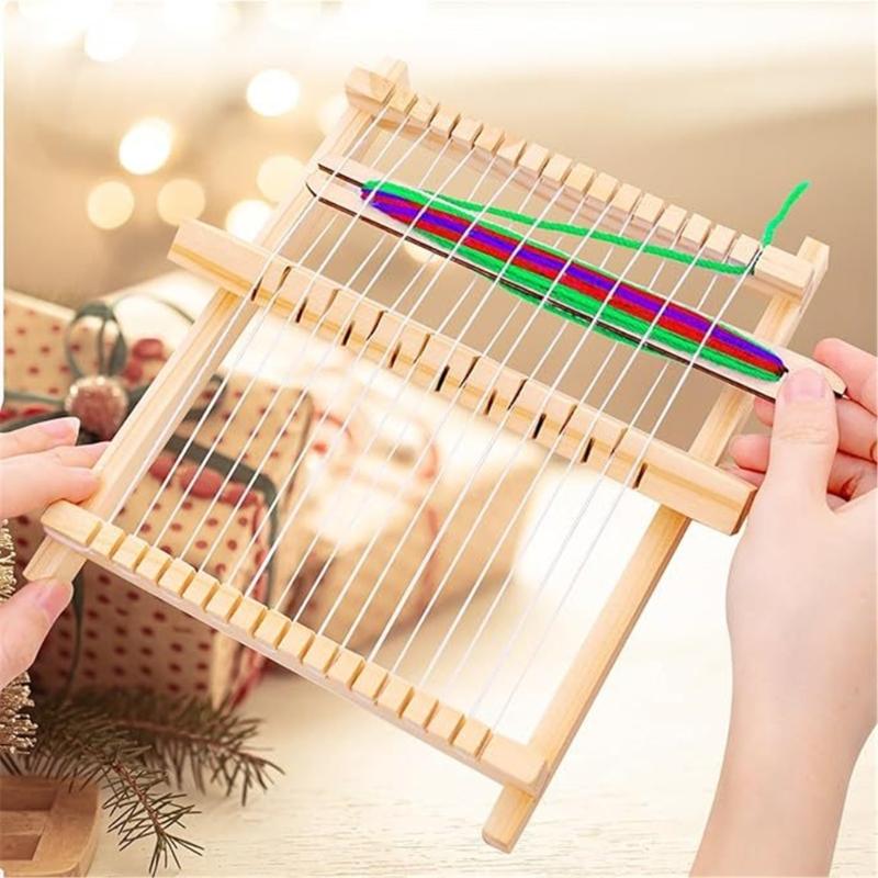 Wood Multiple Craft Loomed Set for Beginner and Experts WithPortable Designs and High Performances Adjustment