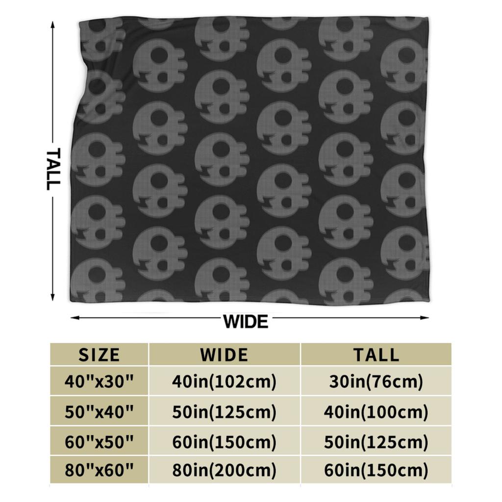 The Living Tombstone Motion Skull Plush Blanket Singer Vintage Throw Blanket for Quilt 125*100cm Warm