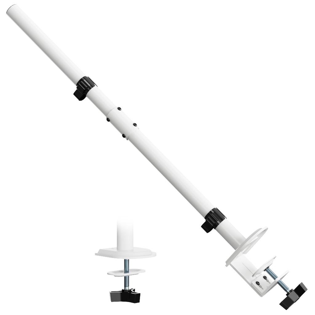 ACCURTEK Monitor Arm Mount, Pole Only, Long Type, 80cm Long, Clamp Type, Grommet Type, Screw Mounting, 3.5cm Diameter