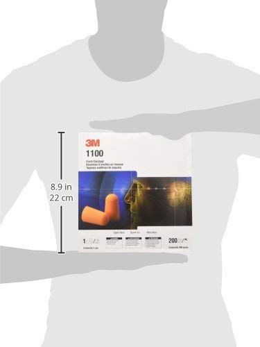 3M Earplugs 1100 1 Case (3M) (200 Bags) [item]