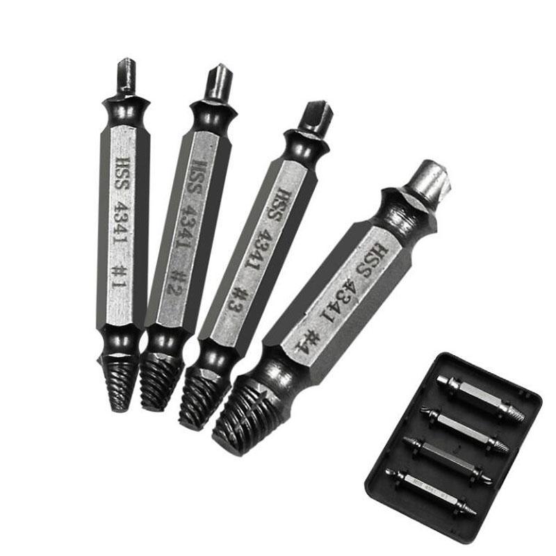 

Двухсторонний экстрактор винтов HHS, поврежденный экстрактор винтов, набор сверл для извлечения сломанных болтов, экстрактор болтов, шпилек A