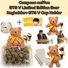 Compose Coffee BTS V Limited Edition Bear Keyring+ BTS V Cup Holder