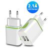 Mini Portable Dual USB Ports LED Indicator Fast Charging Charger for Phone