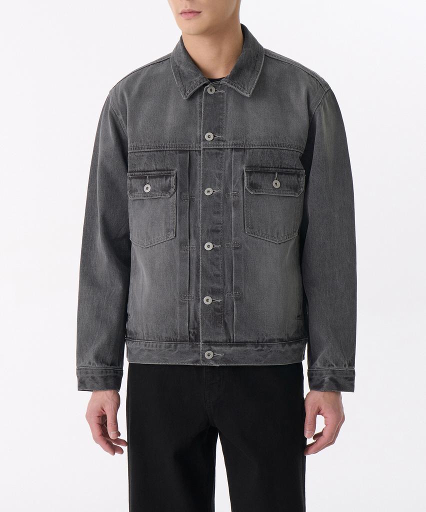 Musinsa Standard Relaxed Denim Trucker Jacket 2 [Grey]