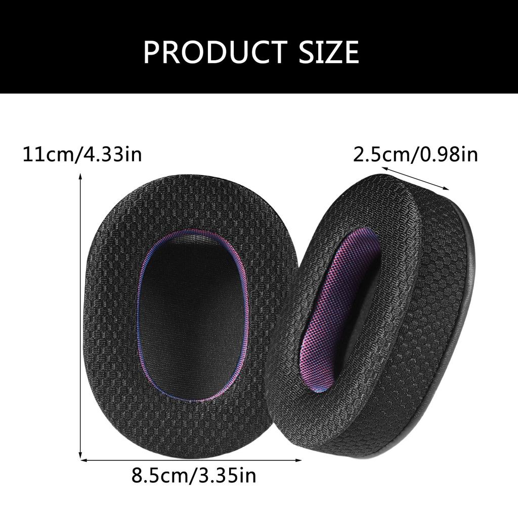 Soft and Durability Ear Cushions Ear Covers with Cooling Gel Technology, for InzoneH9 & H7 Headphones Sound Fidelity
