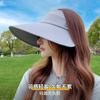 2025 New Wrap-around Enlarged Brim Sun Protection Cap Empty Top Foldable UV Protection Sun Hat