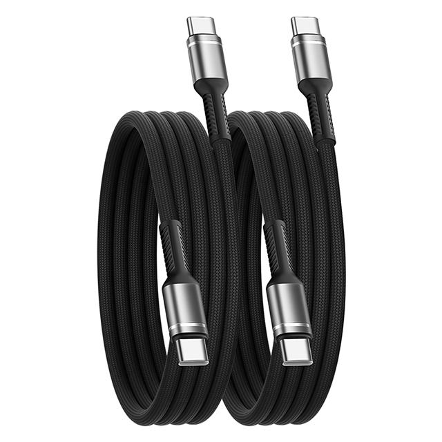 USB C Cable Fast Charging 60W USB C to C Wire Type C Cable for 16 15 Samsung Huawei Nylon Braided Line