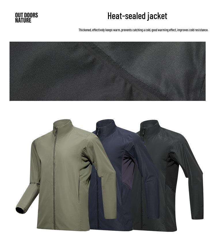 Cross2026 Men's Spring Casual Windproof Waterproof Stand-up Collar Jacket