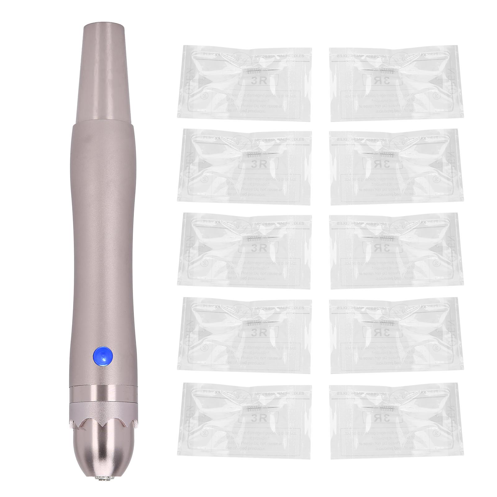 

Машинка для татуажа бровей, ручка для микроблейдинга, электрическая беспроводная полуперманентная машинка(Серый ) US Plug