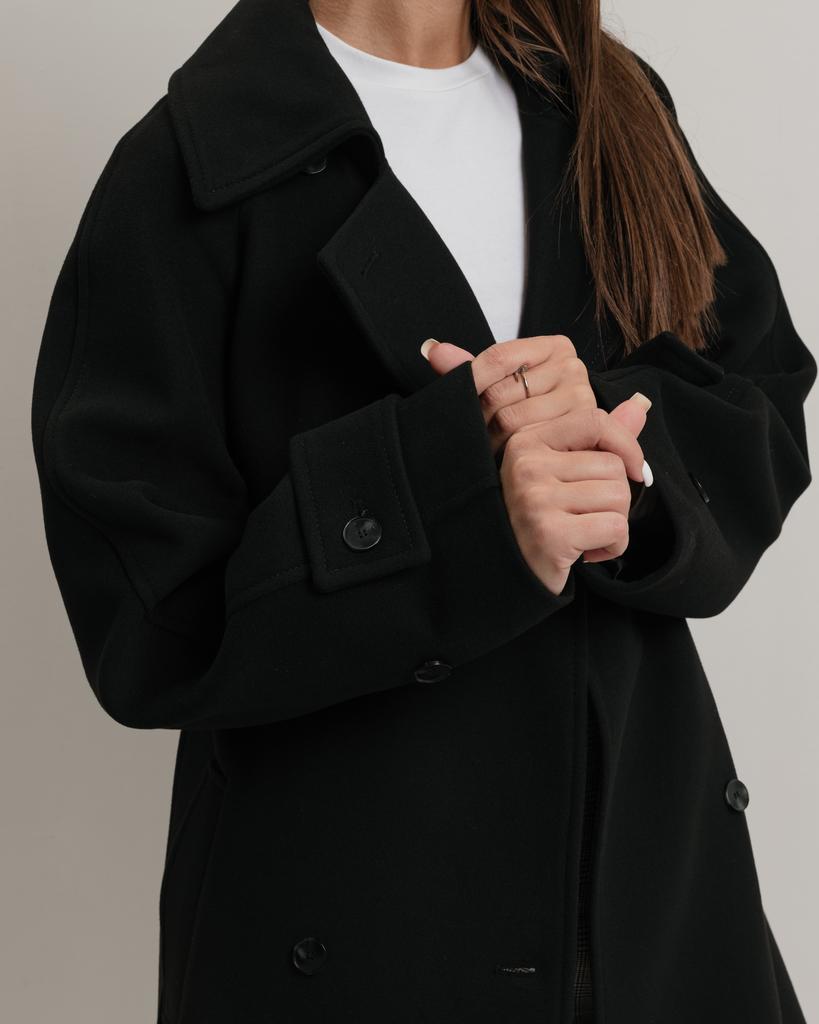 Women's Coat Fine Line 294 42 Black