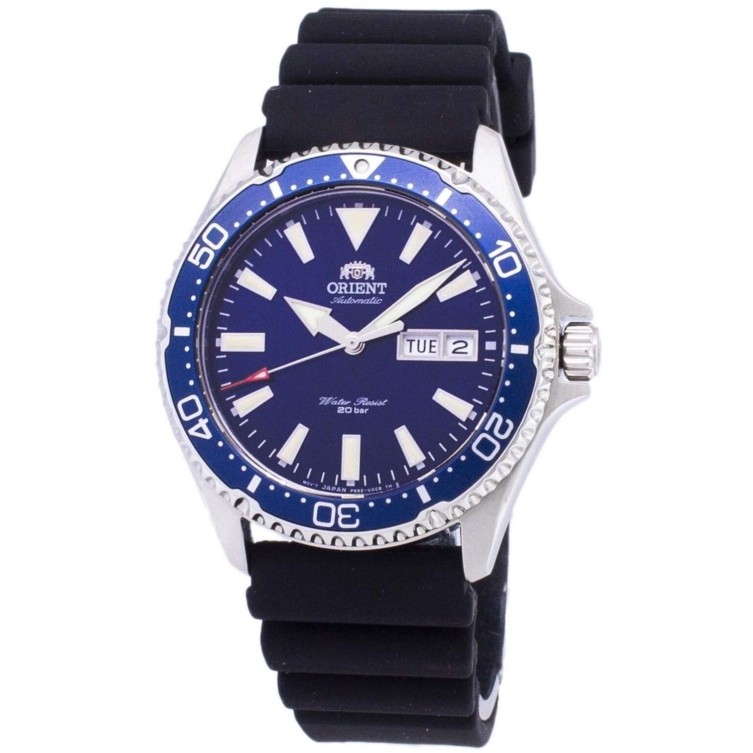 

ORIENT Men s MAKO III Automatic Watch RA-AA0006L19B, Blue Dial, Import Model