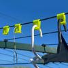 Portable Laundry Fastening Clips Multi Functional No Drill Hooks  Indoor Clothes Drying