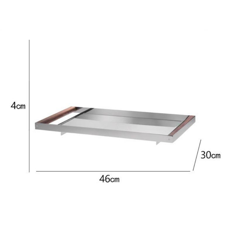 

Stainless Steel Storage Tray Modern Minimalist Berries Tray Household Creative Decorative Trays Kitchen Organization Accessories
